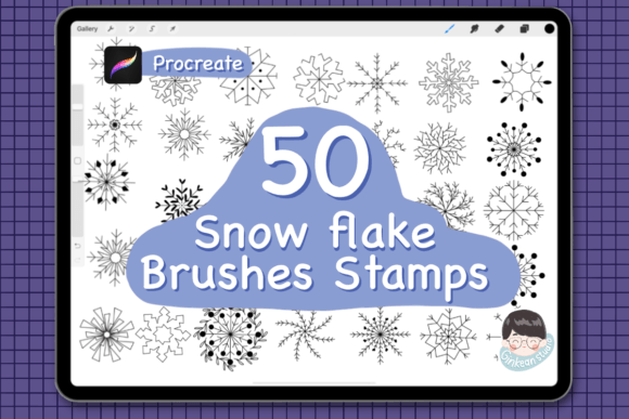50 Snowflake Brush Stamps for Procreate: A Practical Guide for Winter Design Projects
