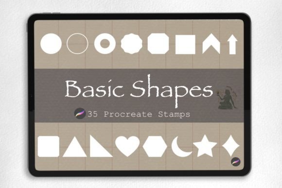 Basic Shape Procreate Brush Stamp Guide