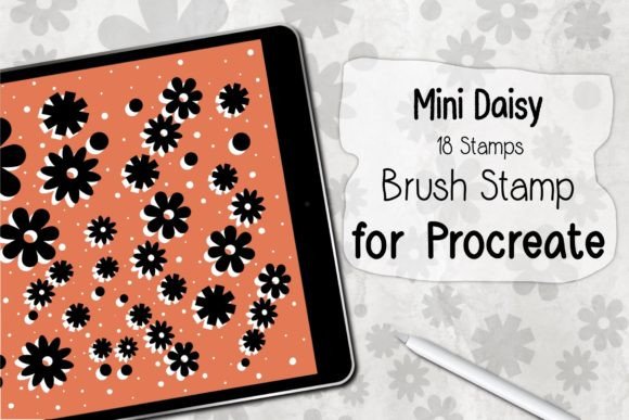 Evaluating the Mini Daisy Procreate Brush Stamp for Digital Design