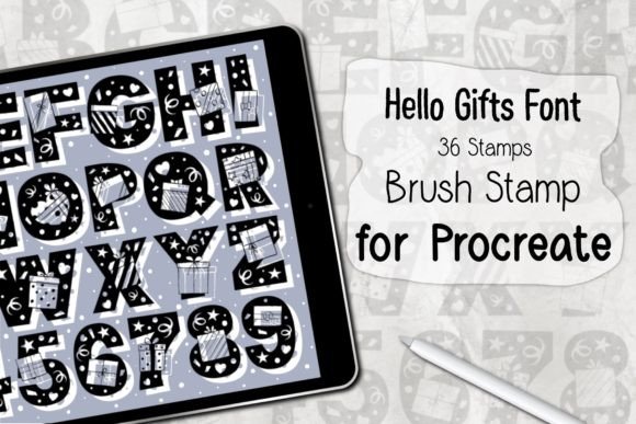 Hello Gifts Procreate Brush Stamp