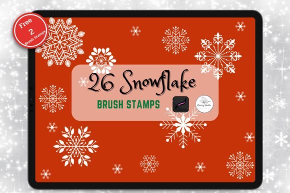 Mastering Winter Design with Snowflake Brush Stamp Procreate Tools