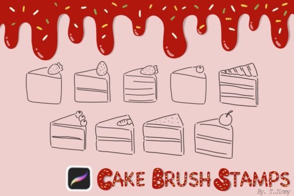 Procreate Cake Brush Stamps: Elevate Your Digital Baking Art with Hand-Drawn Precision