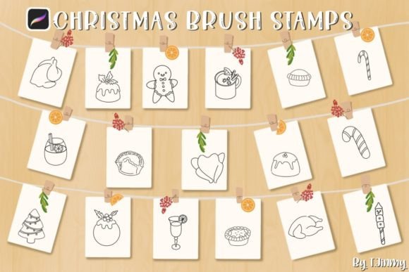 Procreate Christmas Brush Stamps Guide