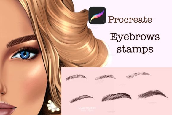 Procreate Eyebrows Stamps: Quick Digital Beauty Assets
