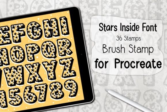 Stars Inside Font Procreate Stamp: A Practical Evaluation for Digital Designers
