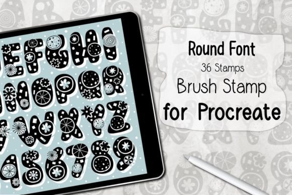 Strategic Visual Consistency: Leveraging the Round Font Procreate Brush Stamp for Brand Efficiency