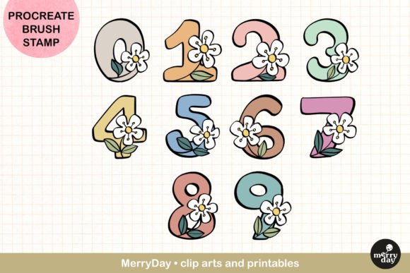 Unlock Creative Potential with the Procreate Brush Stamp of 0-9 Numbers