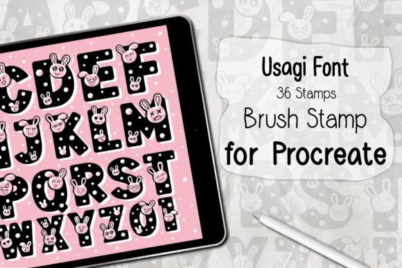 Usagi Font Procreate Stamp: Effortless Design